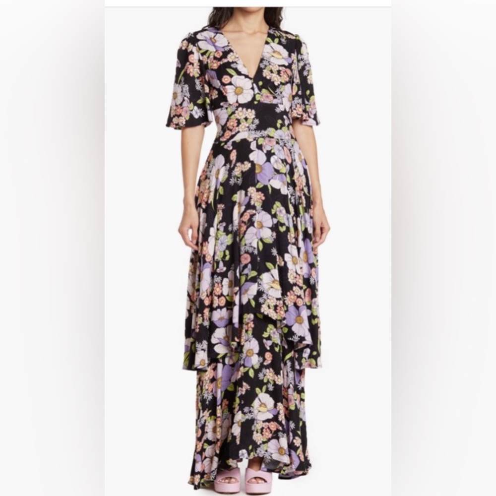 AFRMfloral maxi dress new w tags size Medium